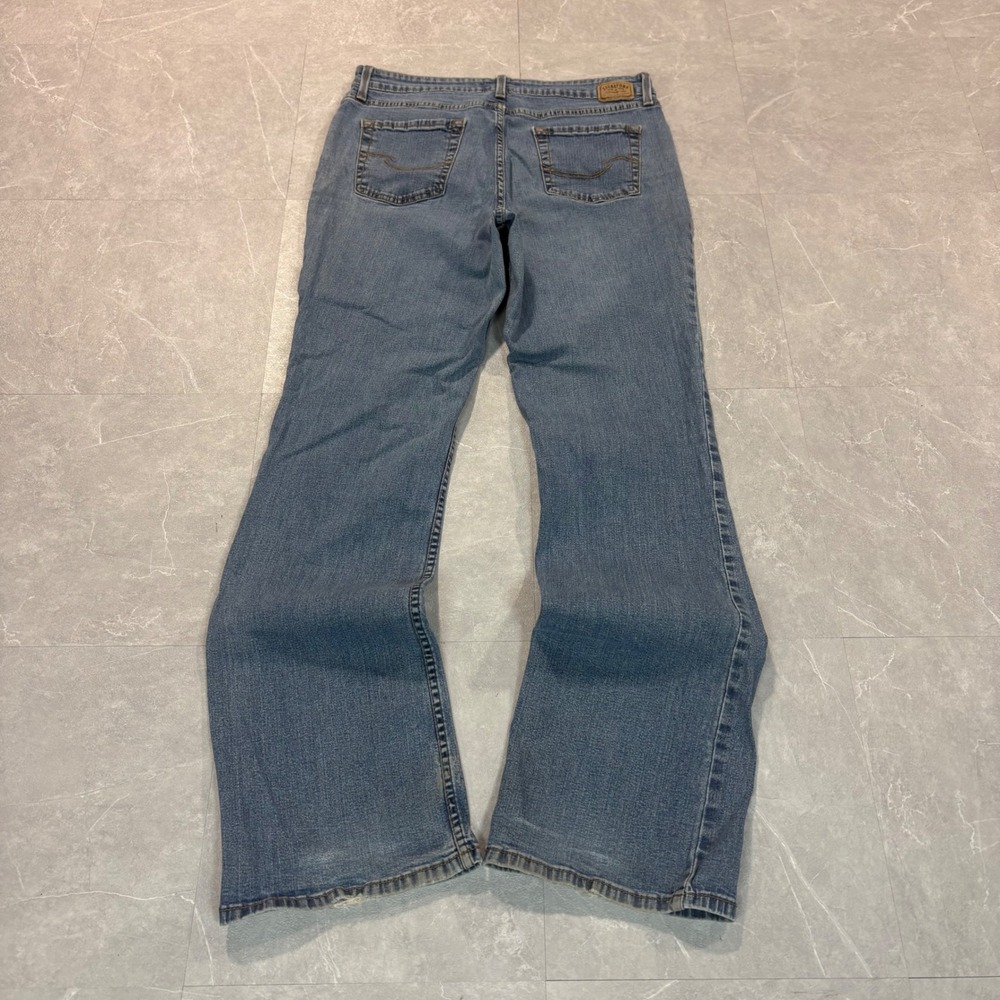 Blue Levi's at‎ the waist bootcut women's jeans